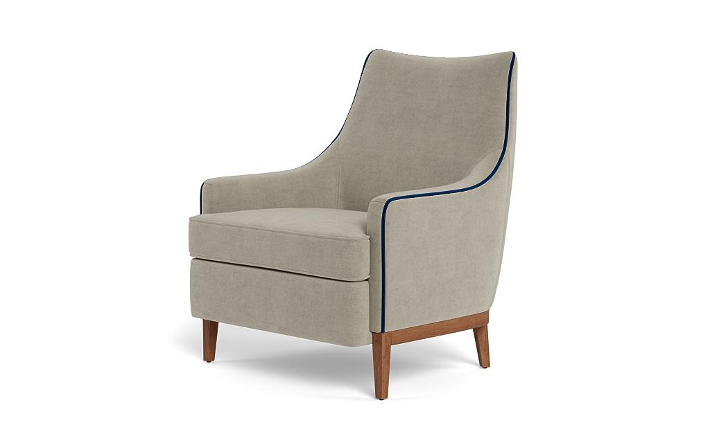 Kingsley Accent Chair with Contrast Piping - Image 2