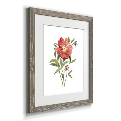 Scarlet Peony - Picture Frame Painting Print on Paper - Image 0
