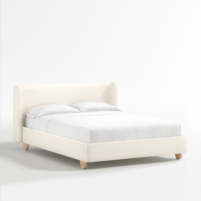 Pismo Natural Full Upholstered Bed - Image 1