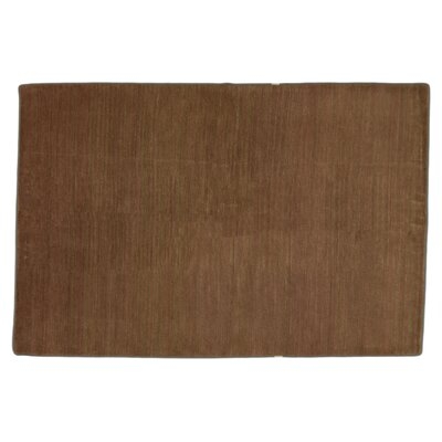 One-of-a-Kind Hand-Knotted Brown 6' x 9' Wool Area Rug - Image 0