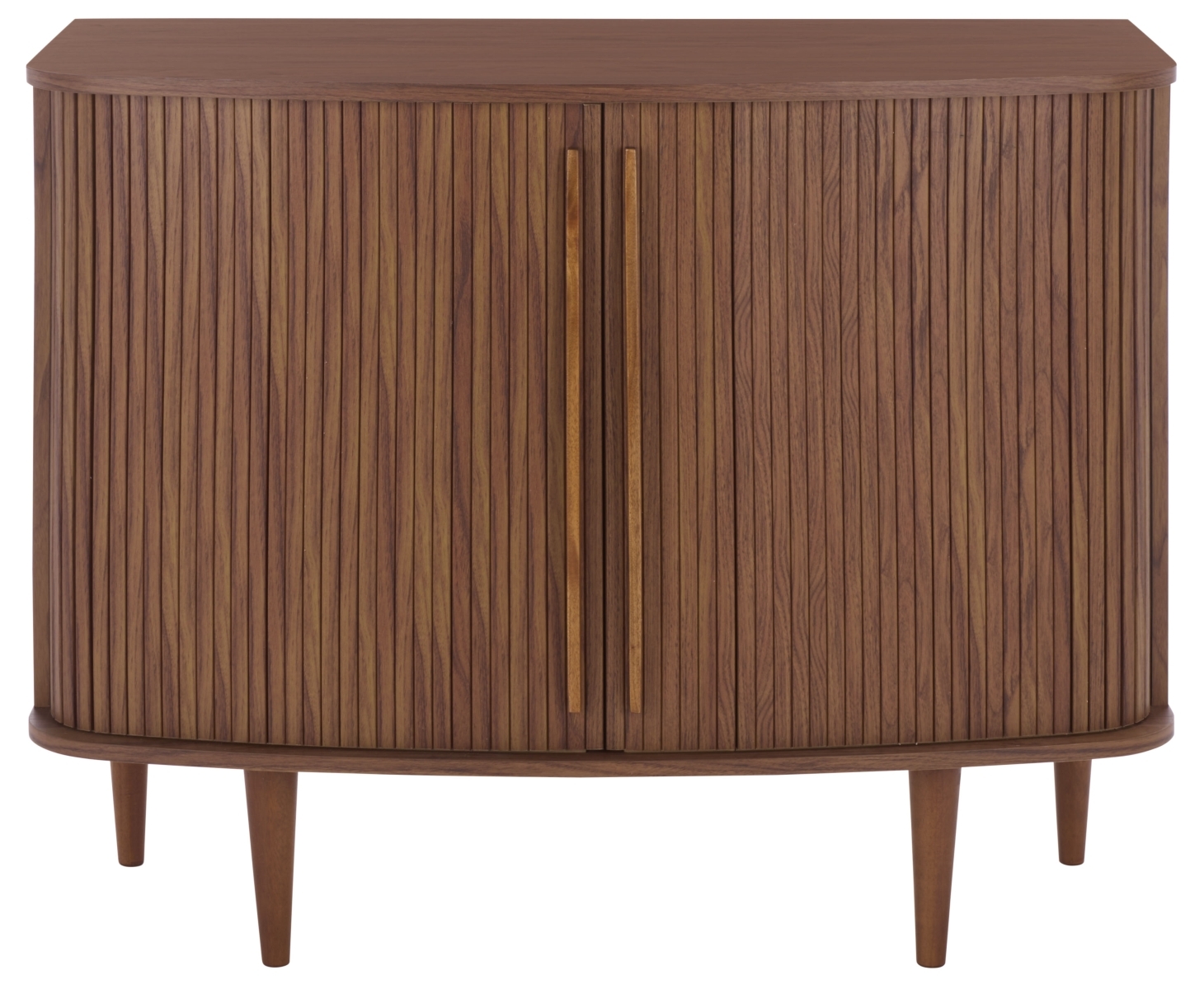 Sabby Tambour Door Compact Sideboard - Walnut - Image 0