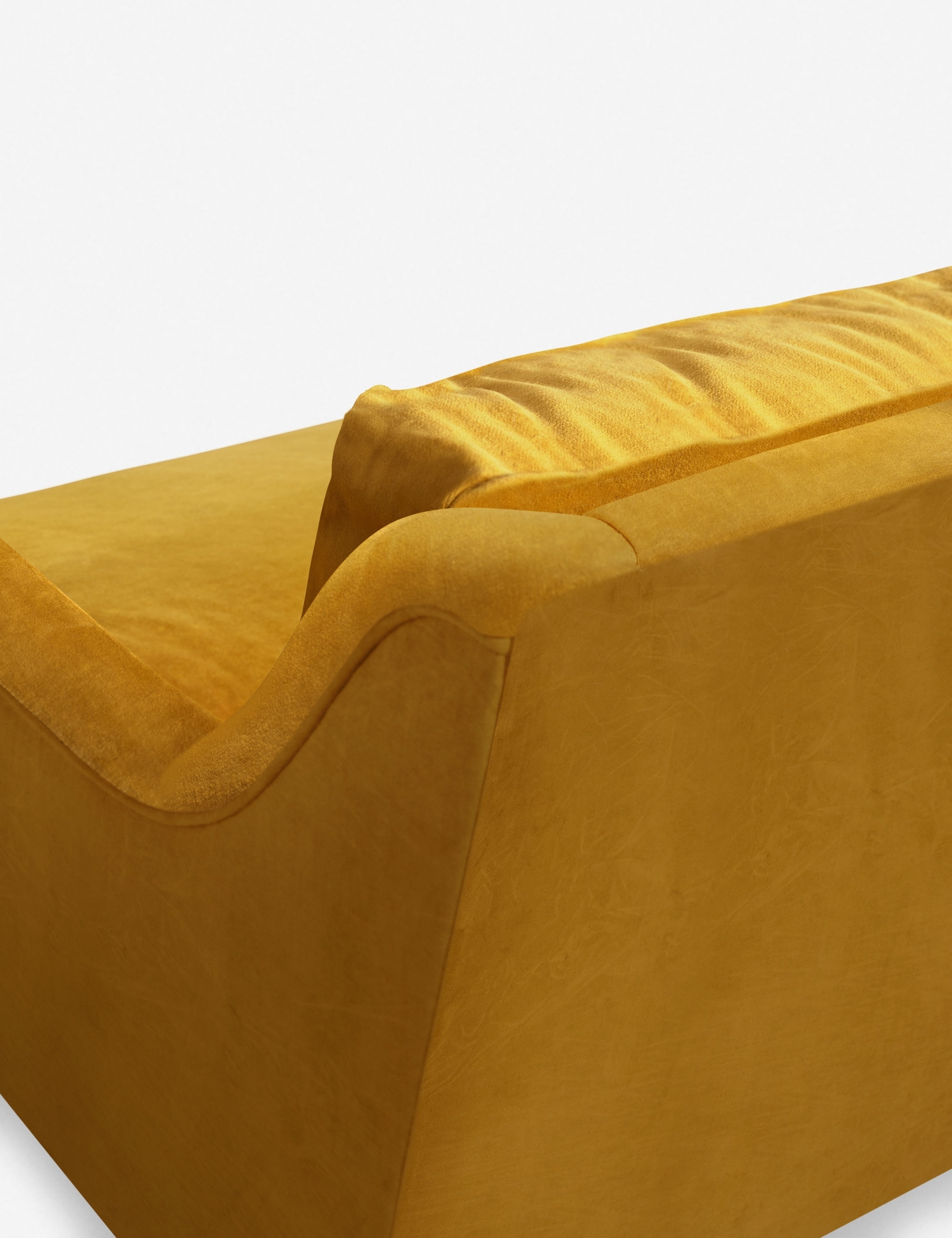 Rivington Velvet Sofa, Goldenrod By Ginny Macdonald 7' - Image 5