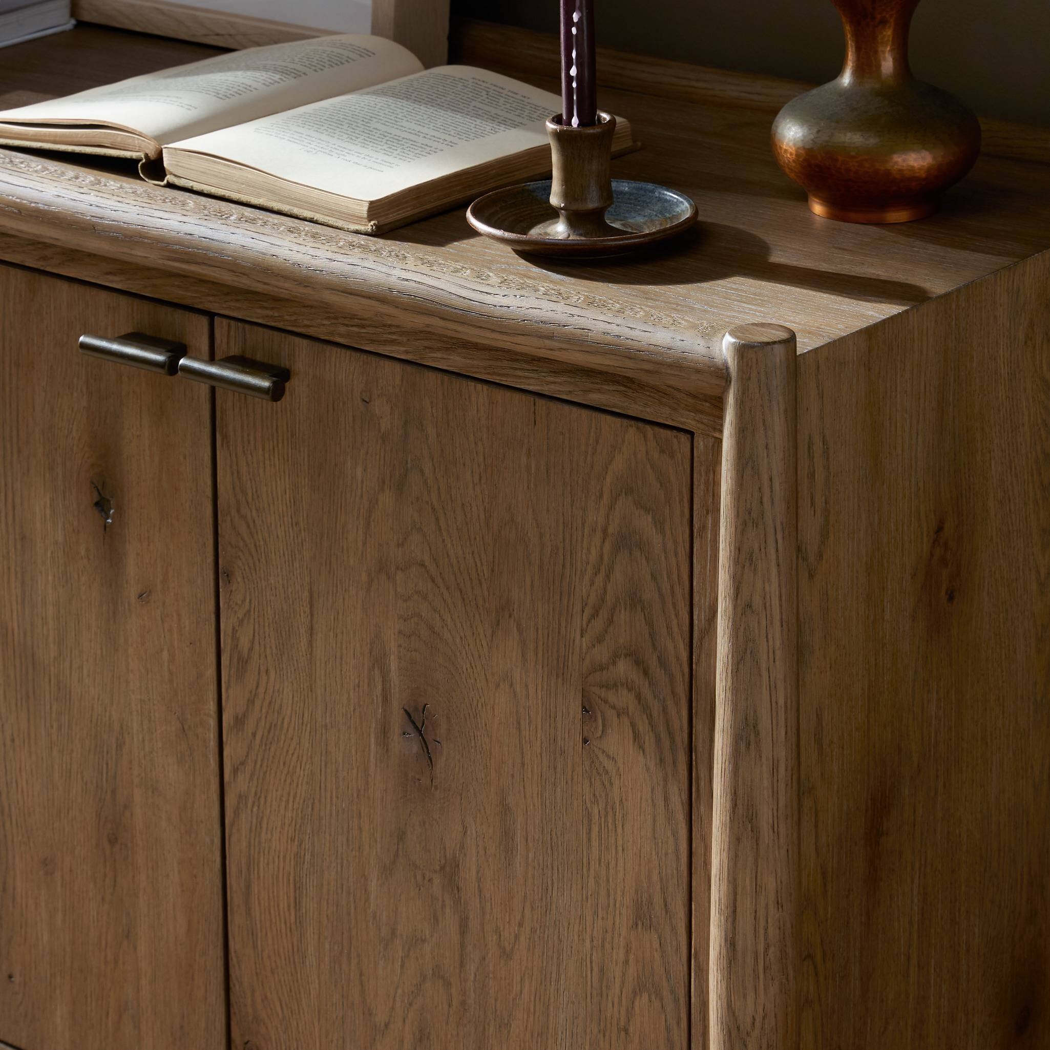 Glenview 4 Door Sideboard - Weathered Oak - Image 14