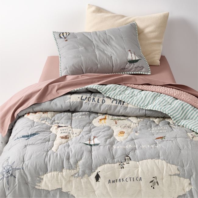 Explorer Adventure Organic Cotton Kids Full/Queen Quilt - Image 0