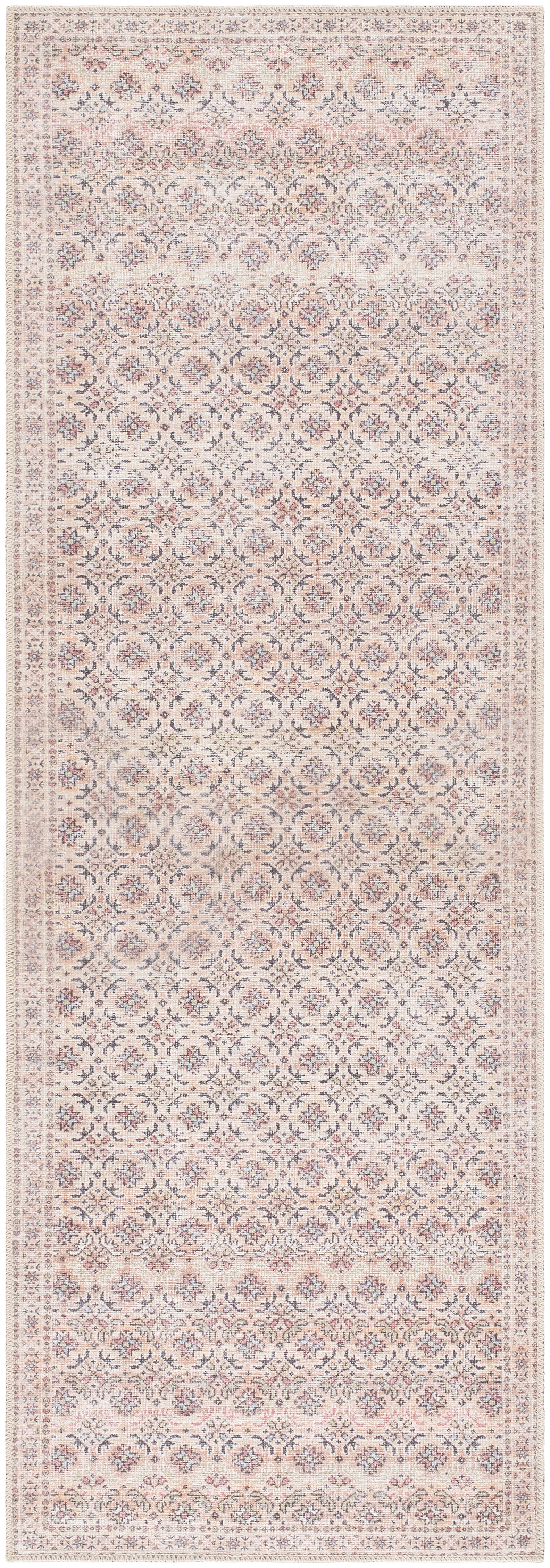 Amelie Beige Indoor 2'7" x 7'10" Machine Woven Rug - Image 0