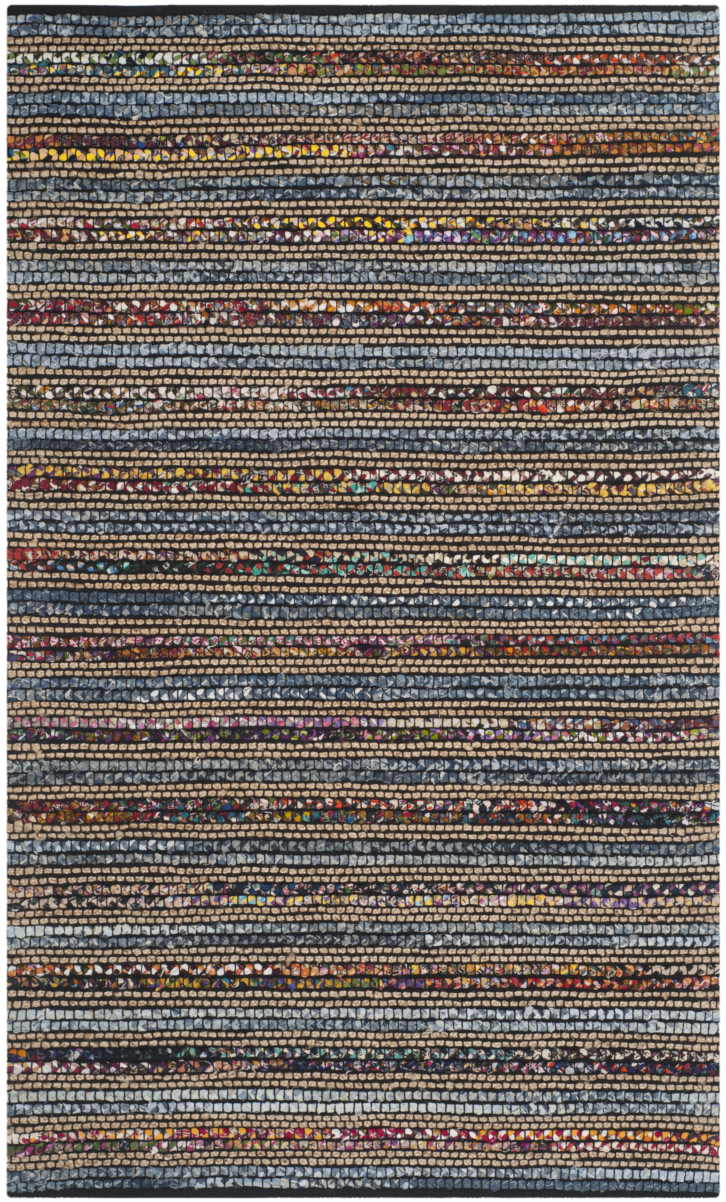 Arlo Home Hand Woven Area Rug, CAP361A, Blue/Multi,  5' X 8' - Image 0