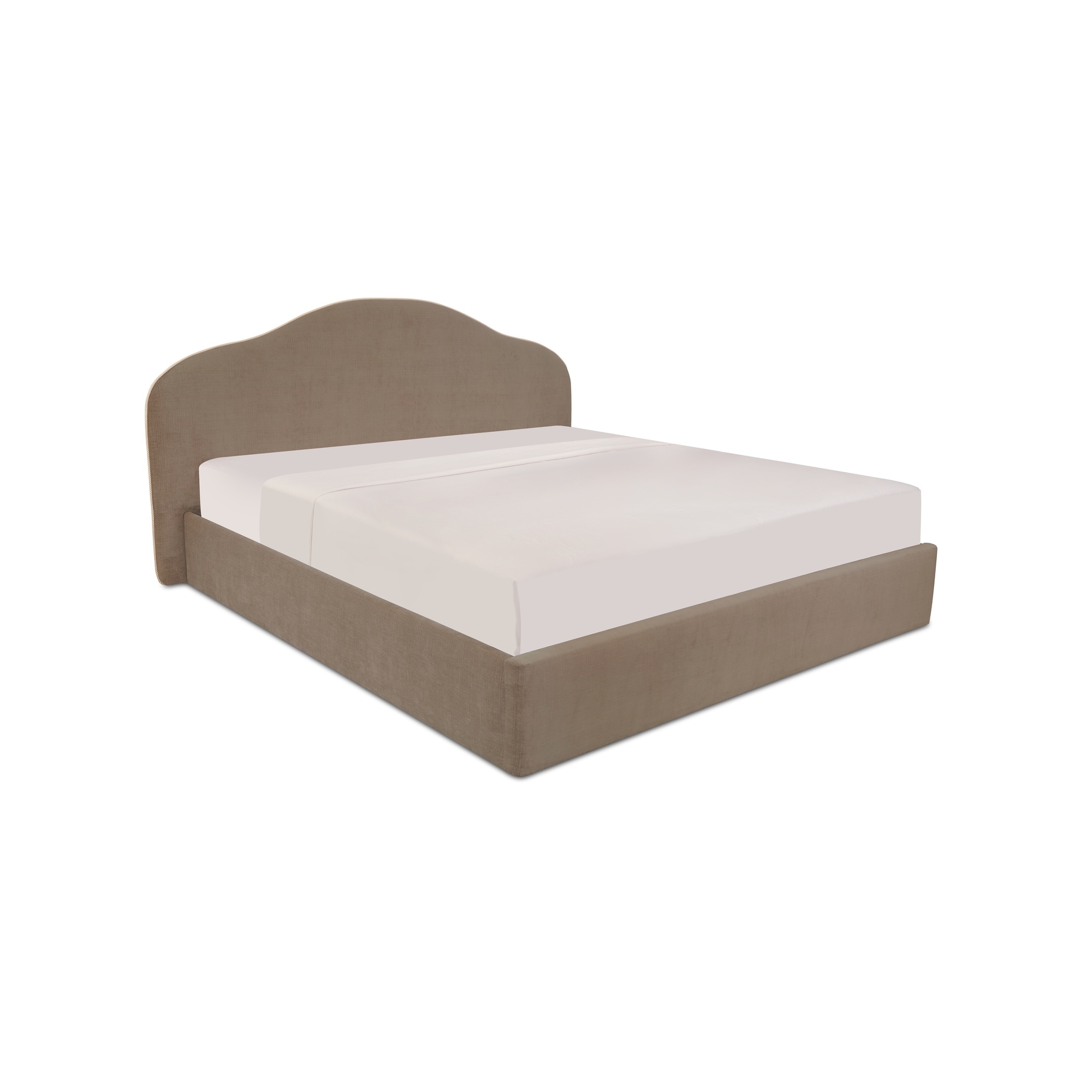 Maggie Queen Storage Bed Taupe - Image 1