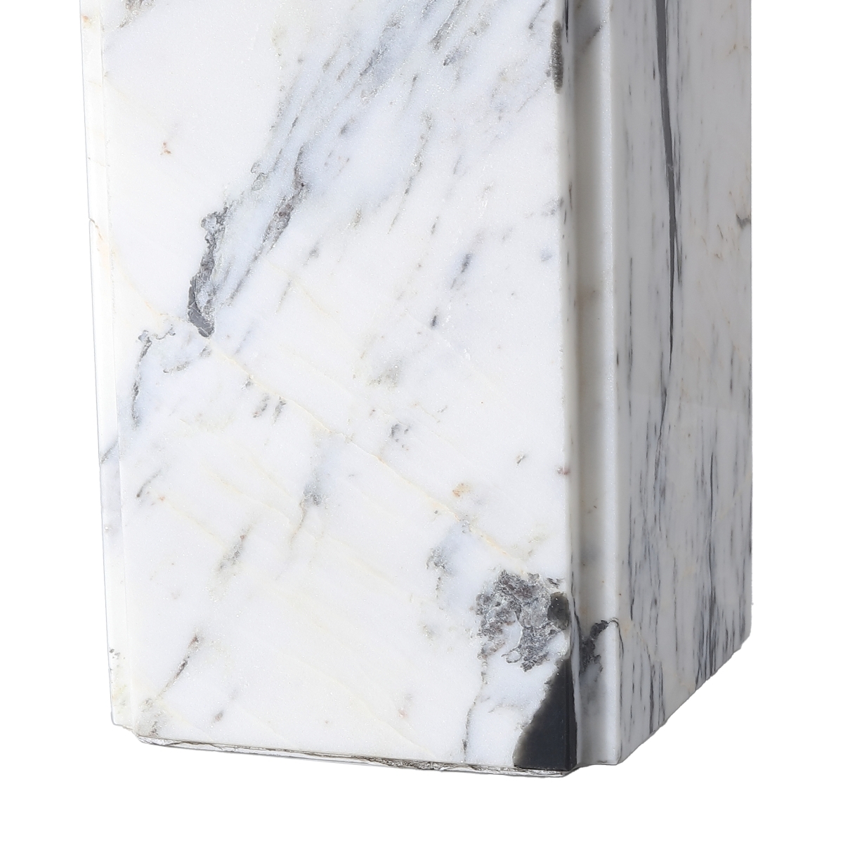 Safavieh Couture Mackenzie Sq Marble Table Lam - White/Black - Image 5