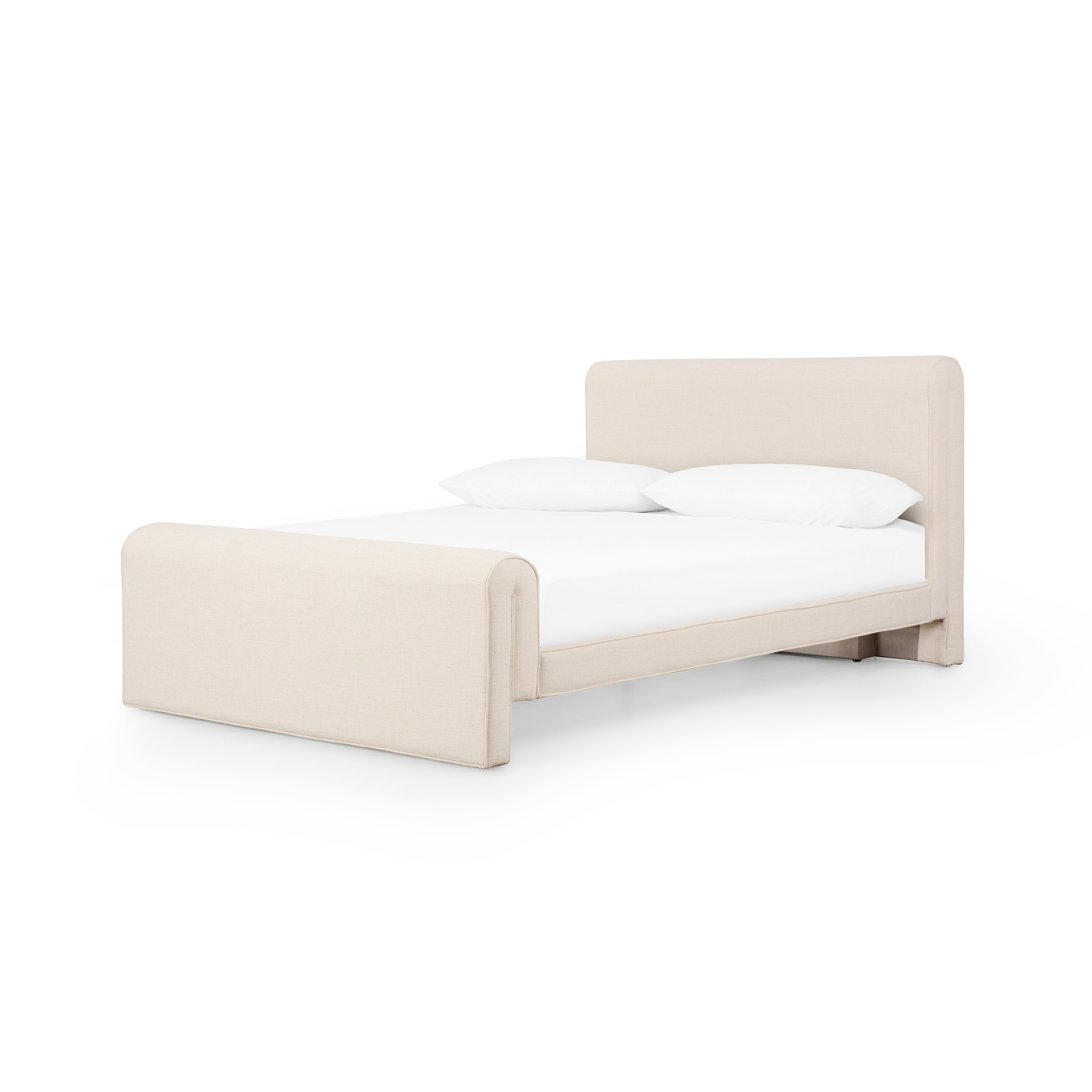 Mitchell Bed-Thames Cream-King - Image 0