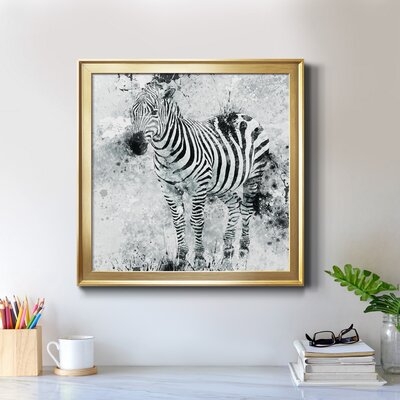 Zebra I-Premium Framed Canvas - Ready To Hang - Image 0