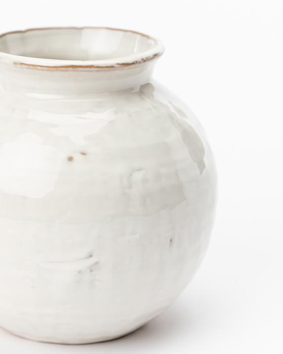 Rounded Ceramic Vase, Medium - Image 1