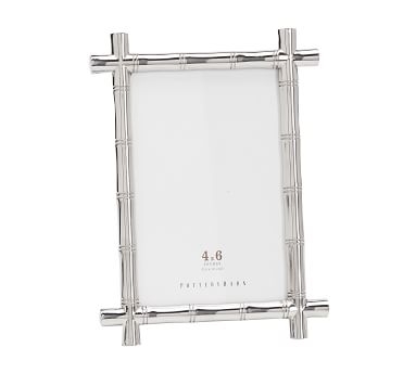 Bamboo Picture Frame, Silver, 8" x 10" - Image 5