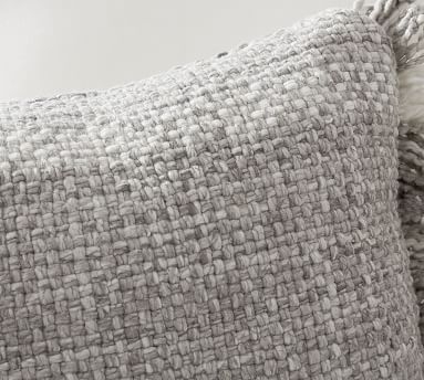 Ixora Indoor/Outdoor Lumbar Pillow , 14 x 20", Gray Multi - Image 2