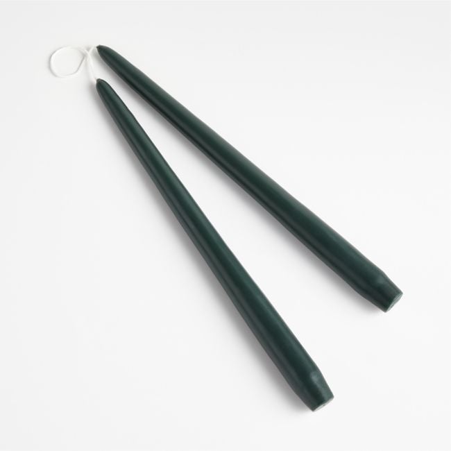 Dipped Eden Green Taper Candles, Set of 2 - Image 0