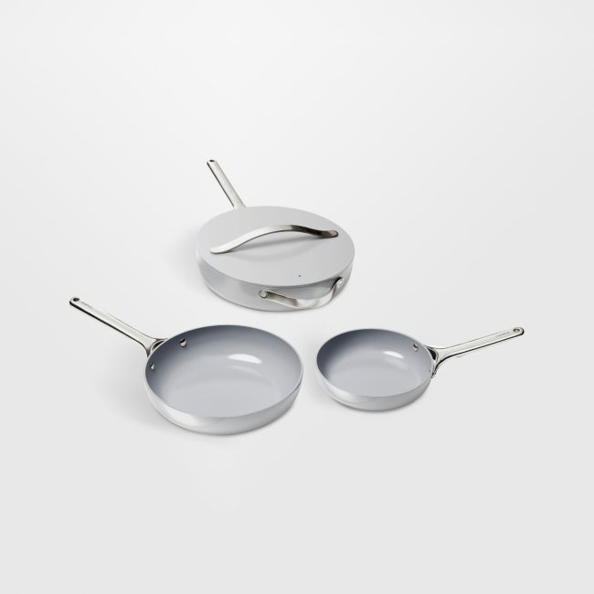 Caraway ® Grey Ceramic Non-Stick Cookware Bundle, Set of 4 - Image 0