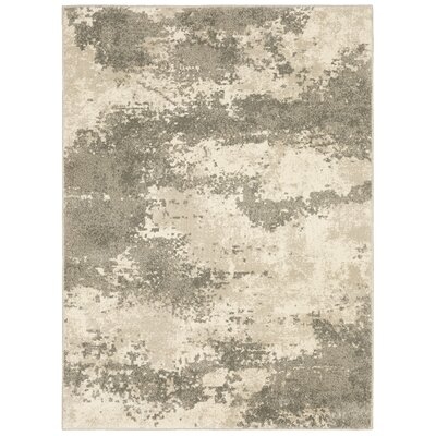 Ernie Abstract Beige Area Rug - Image 0