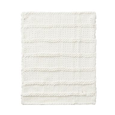 Super Chunky Knit Throw, 45"x55", Powdered Blush - Image 3