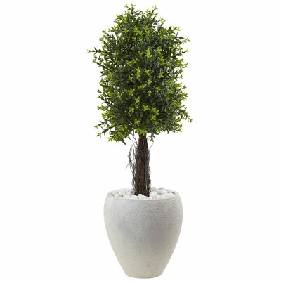 28" Artificial Moss Topiary in Planter - Image 0