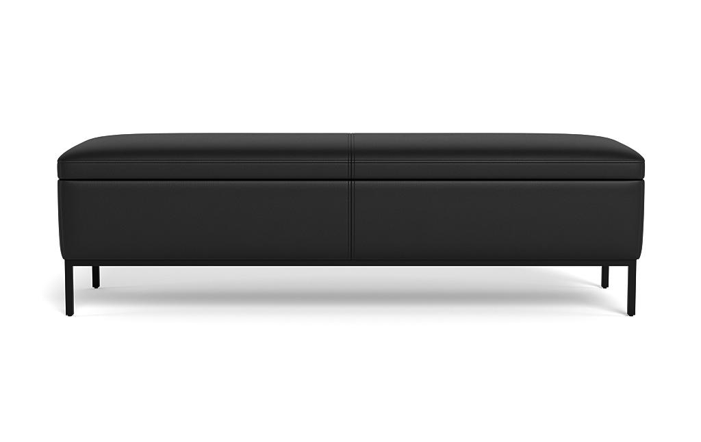 Miller Leather Storage Bench - Image 0