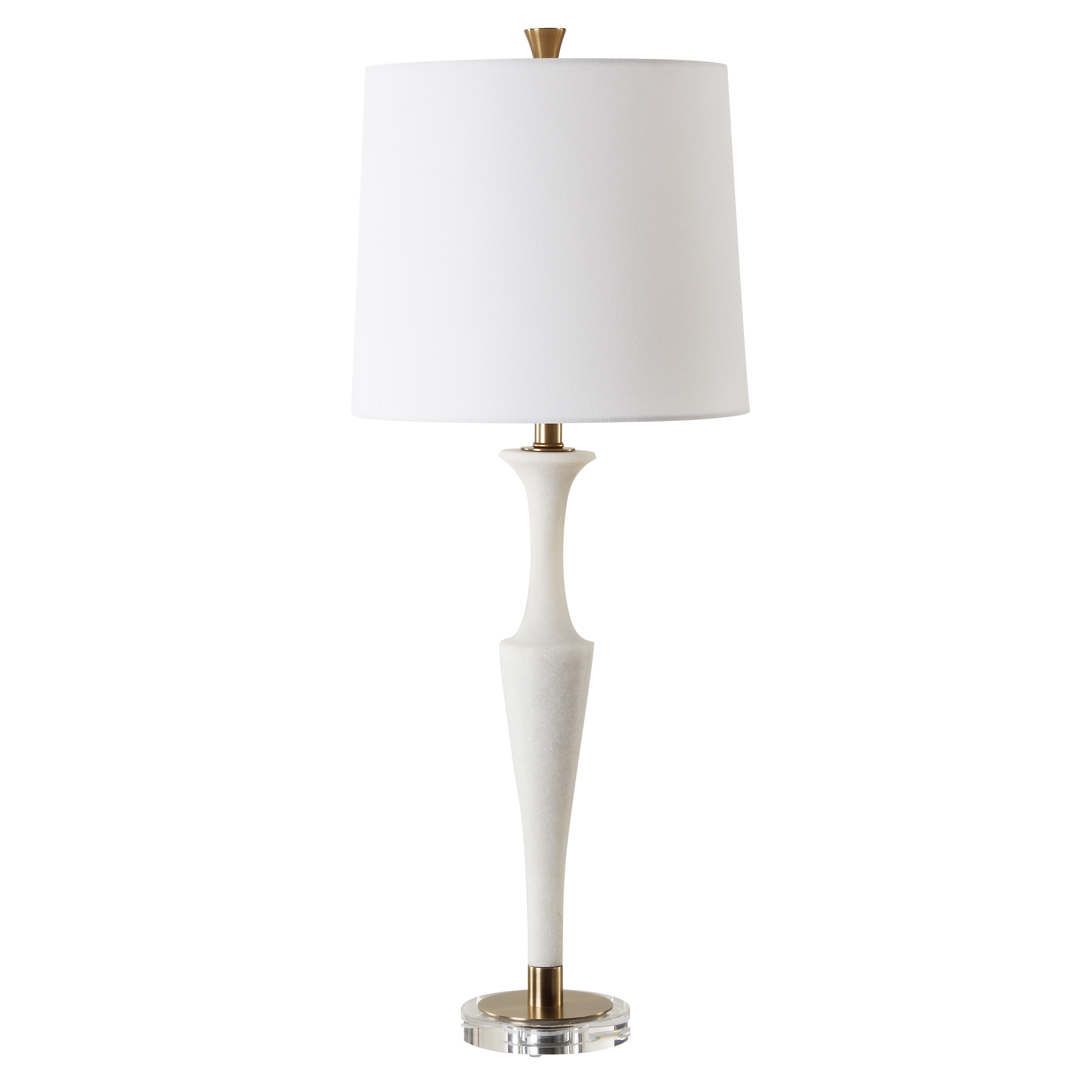 Colette White Stone Table Lamp - Image 3