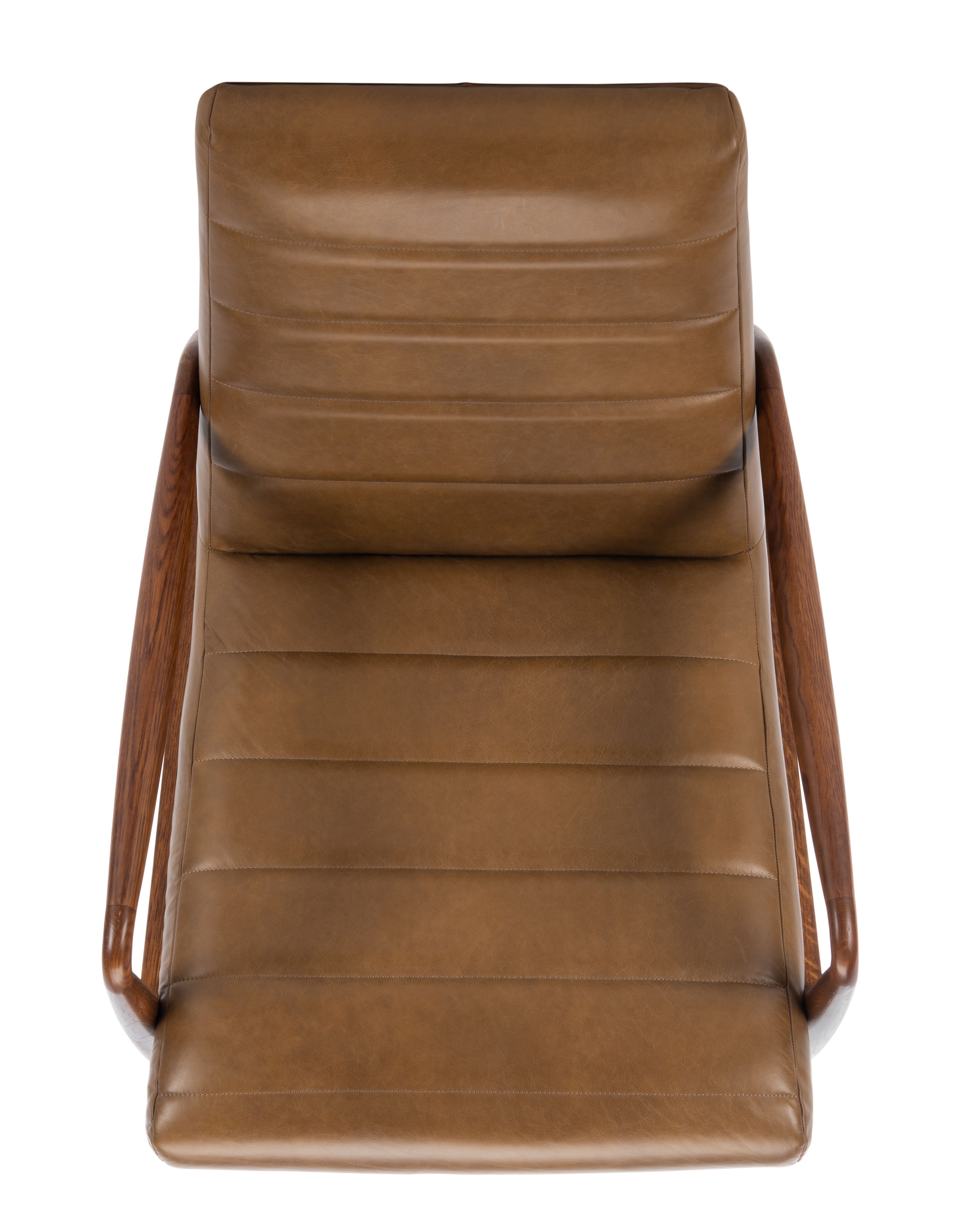 Willow Channel Tufted Arm Chair - Gingerbread/Dark Walnut  - Arlo Home - Image 3