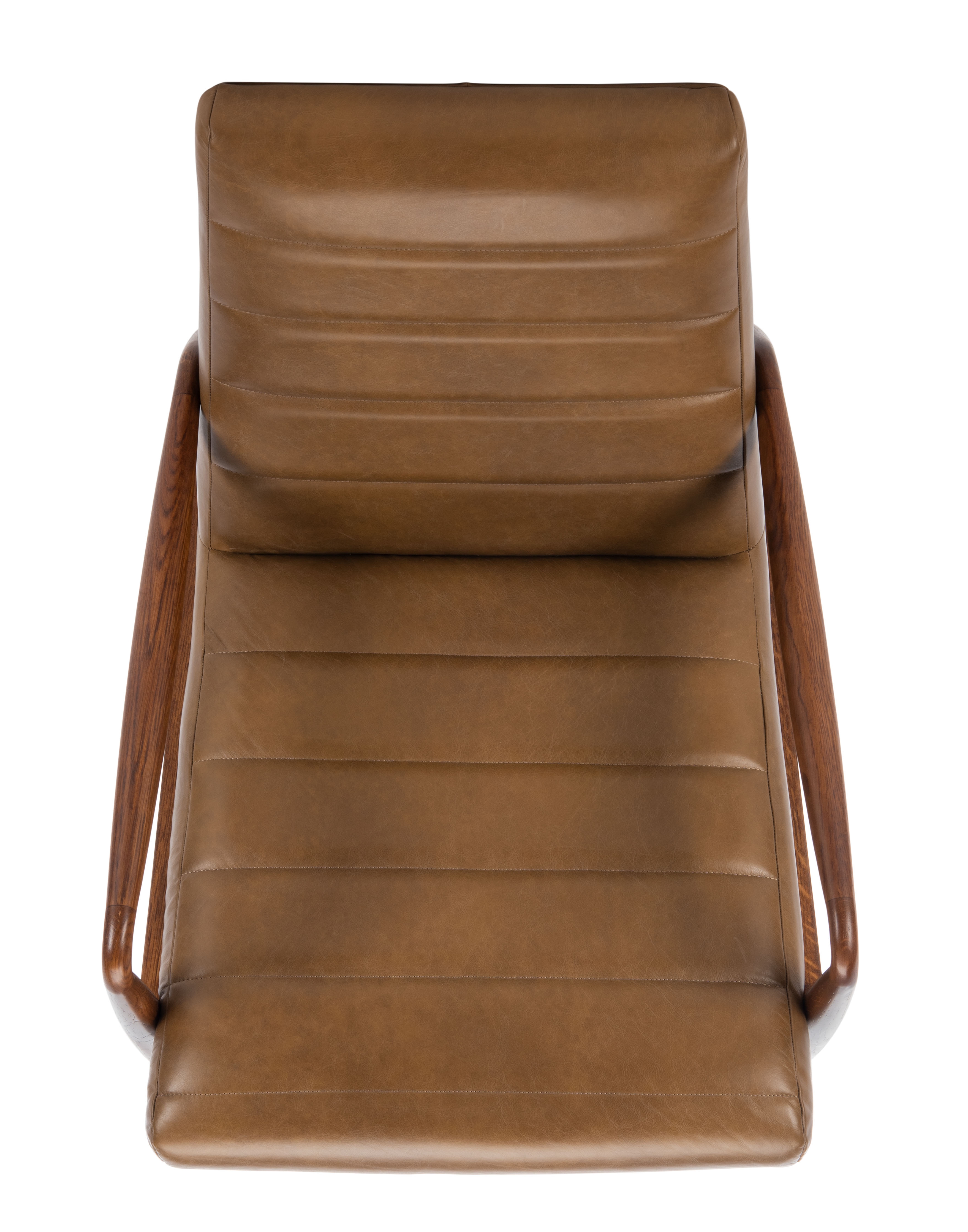 Willow Channel Tufted Arm Chair - Gingerbread/Dark Walnut  - Safavieh - Image 3