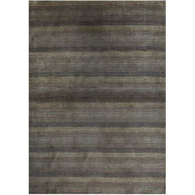 One-of-a-Kind Hand-Knotted 5' x 7' Hemp Area Rug in Gray - Image 0