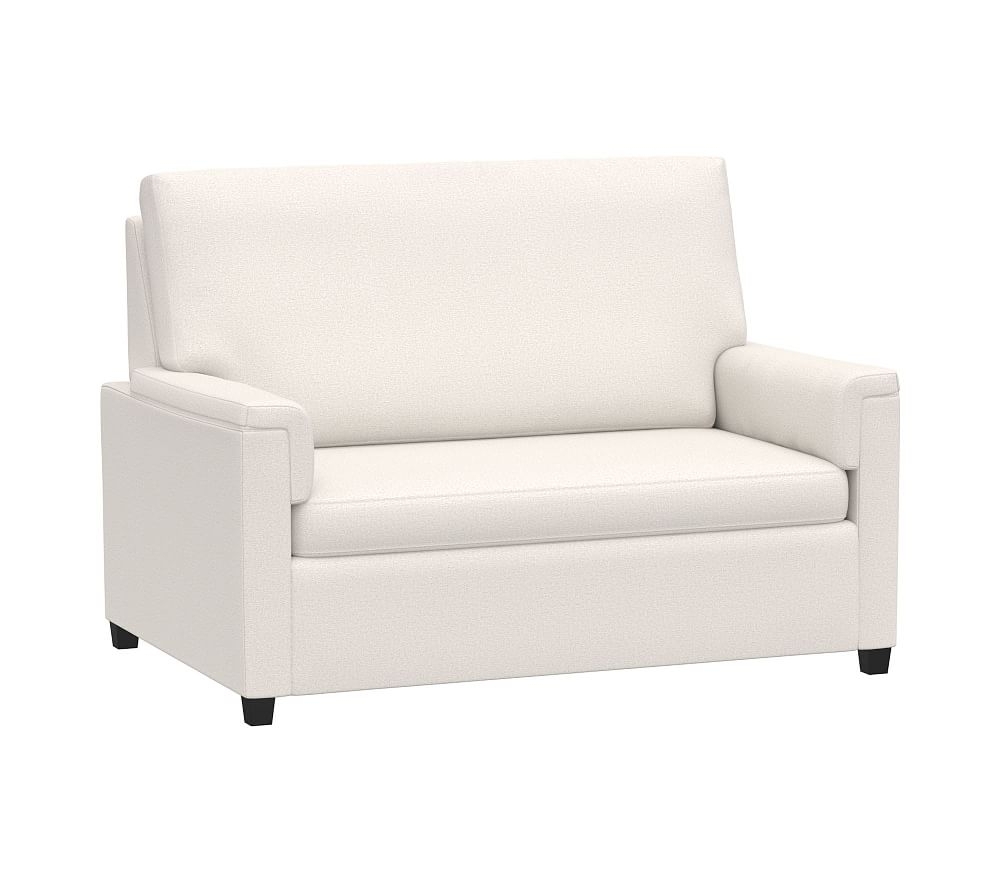 Dream Sleeper Chair, Chenille Tweed, White - Image 0
