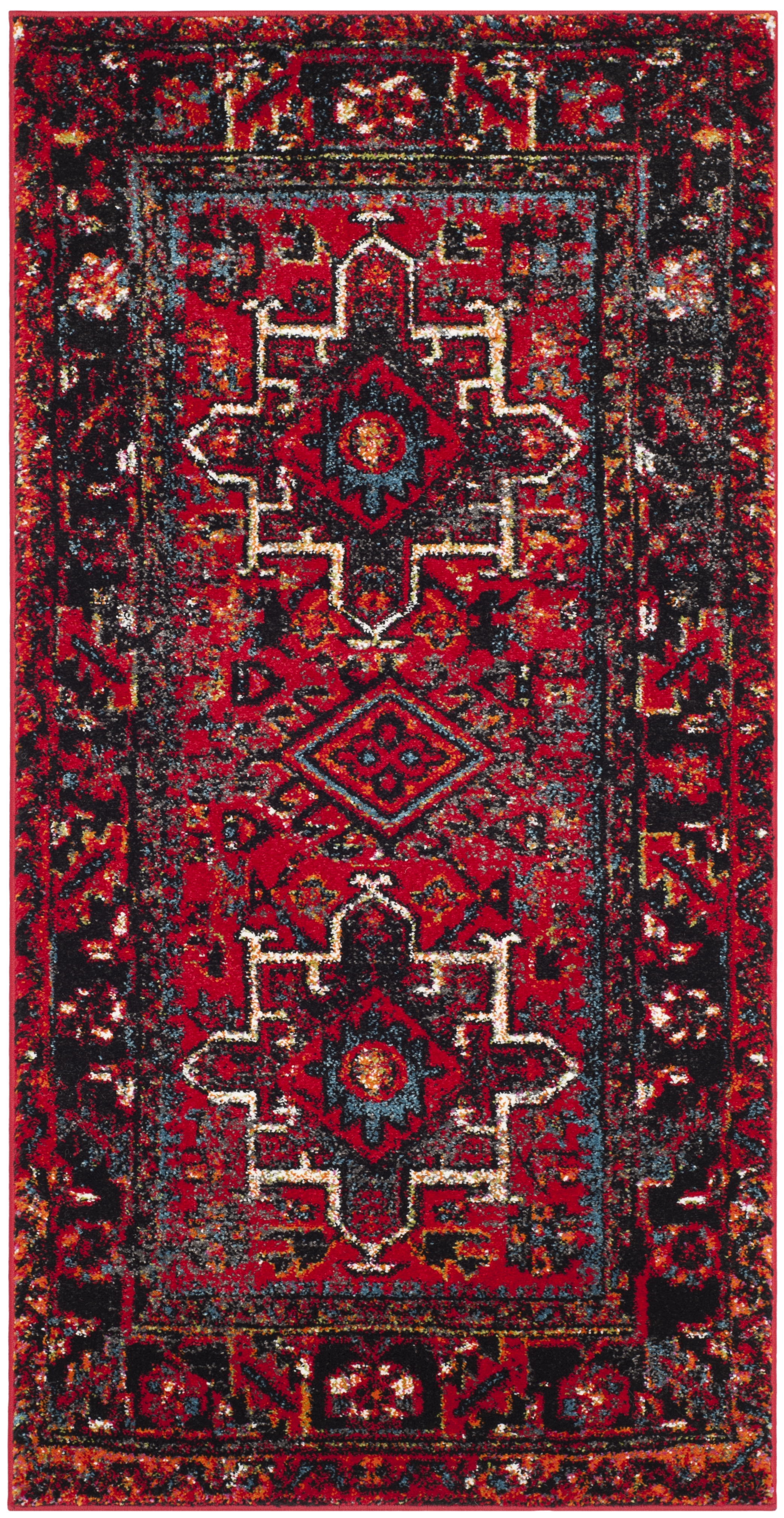 Arlo Home Woven Area Rug, VTH211A, Red/Multi,  2' 7" X 5' - Image 0