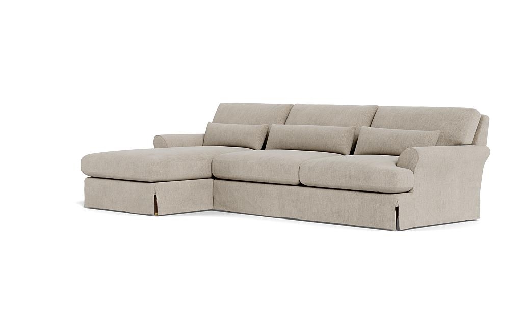 Maxwell Slipcovered Sectional Sofa with Left Chaise by Apartment Therapy - Image 2
