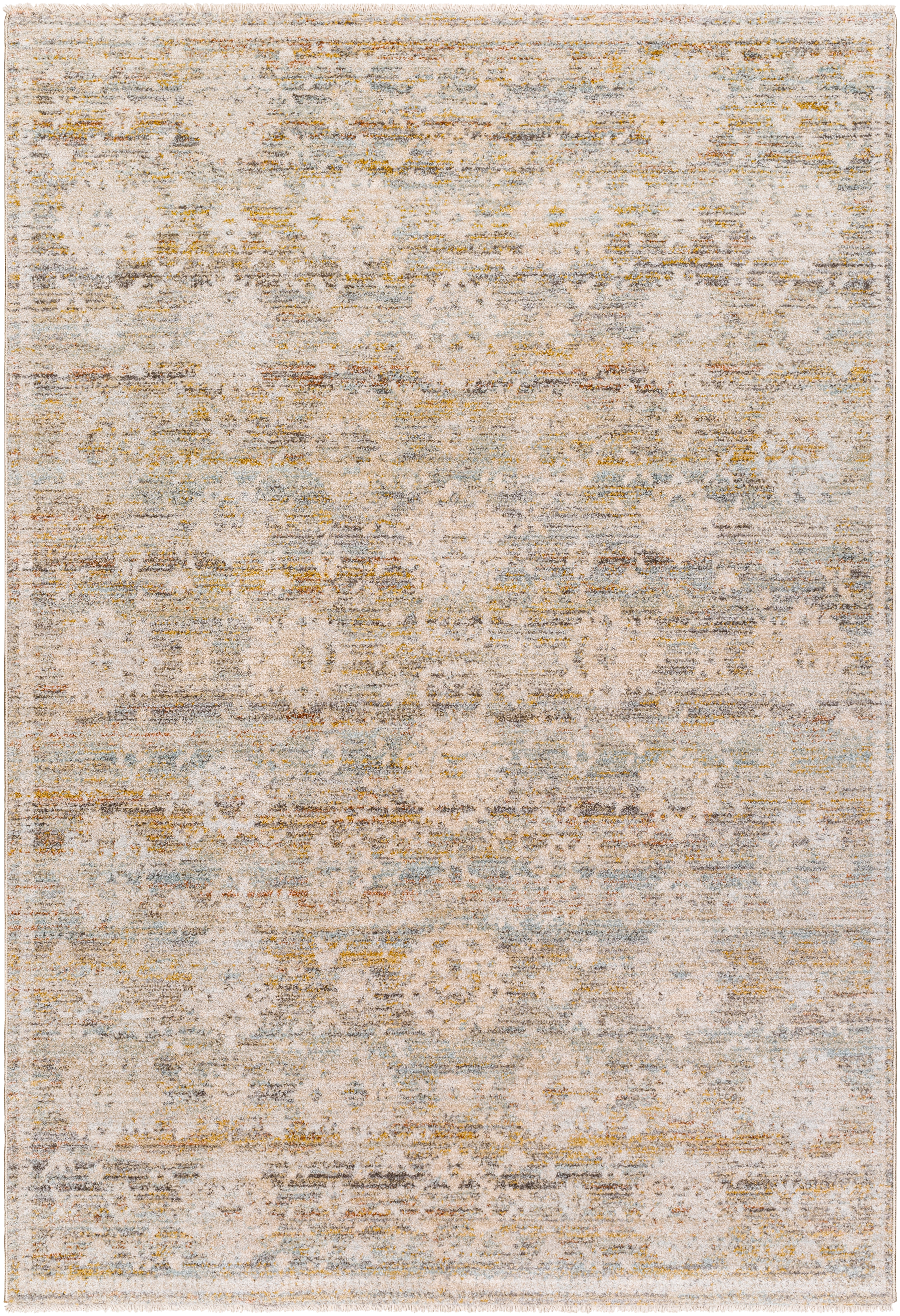 Rojin Beige Indoor 9' x 13'1" Machine Woven Rug - Image 0