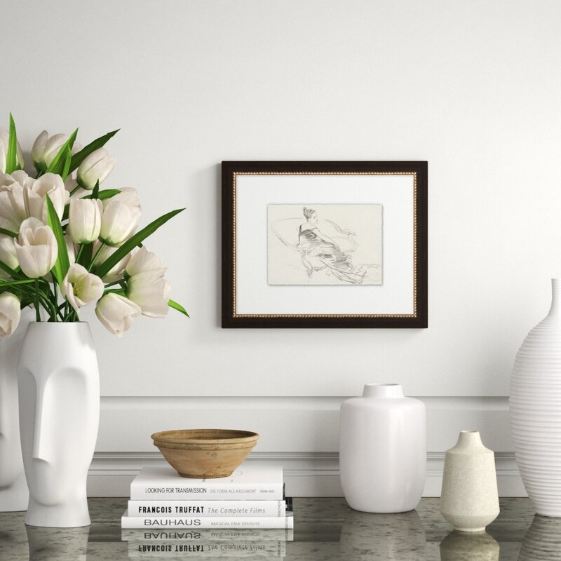 Wendover Art Group Listener - Picture Frame Drawing Print on Paper - Image 0