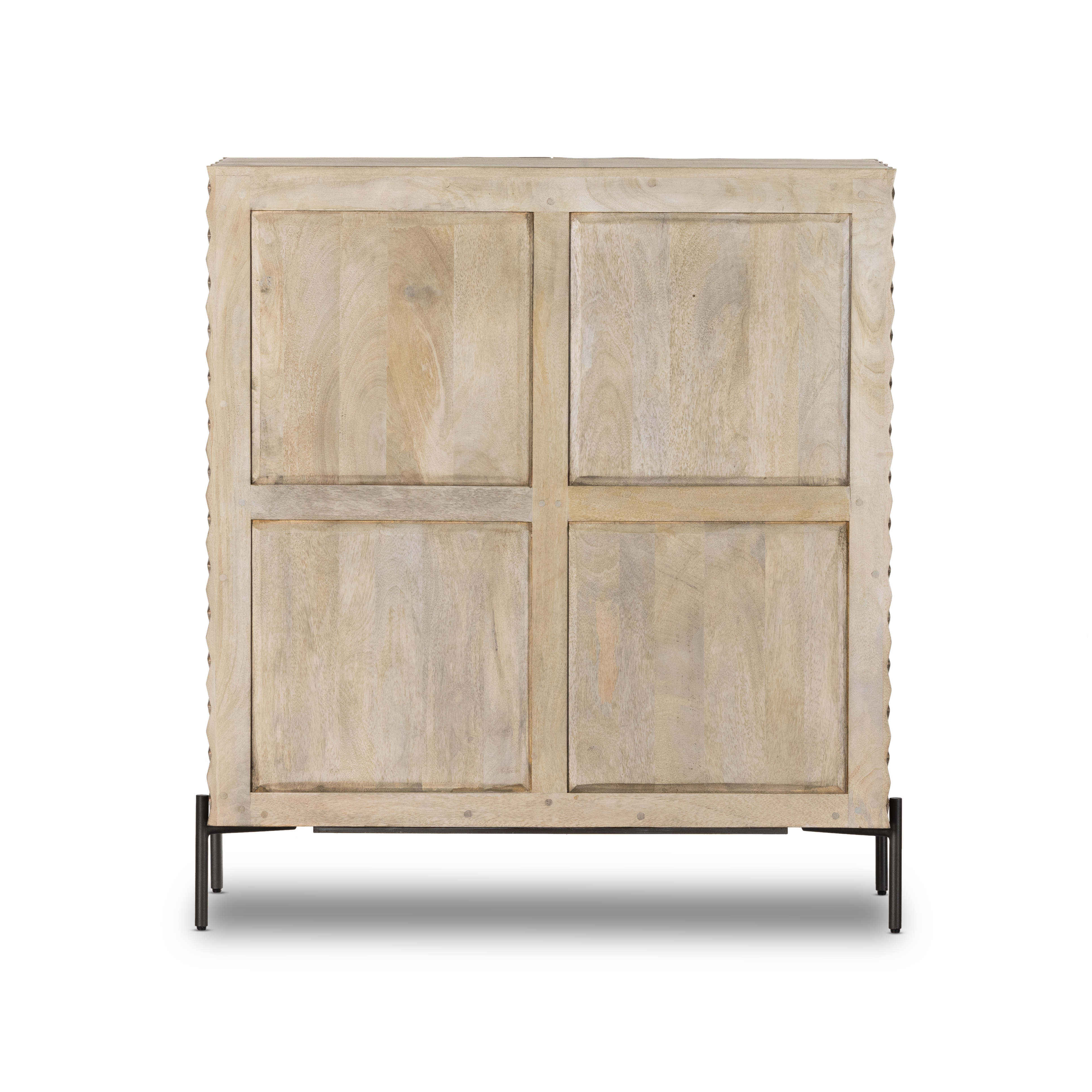 Raffael Bar Cabinet-Carvd Stonewash Grey - Image 6