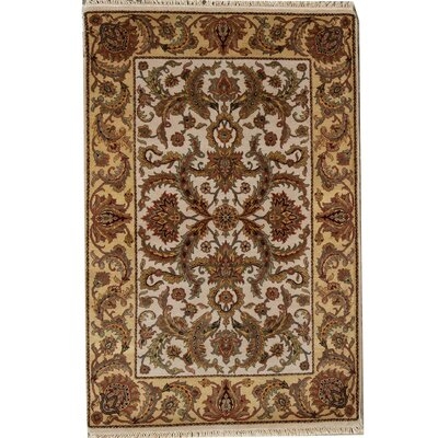 Trinity Hand Knotted Wool Ivory/Gold Rug - Image 0