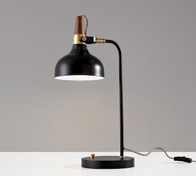 Thora Metal Task Lamp, Black - Image 2