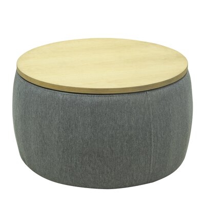 25.5'' Wide Round Storage Ottoman With Storage - Image 0