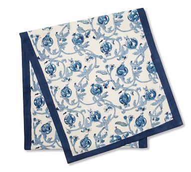 Couleur Nature Granada Cotton Table Runner, 16x90 - Cornflower Blue - Image 2
