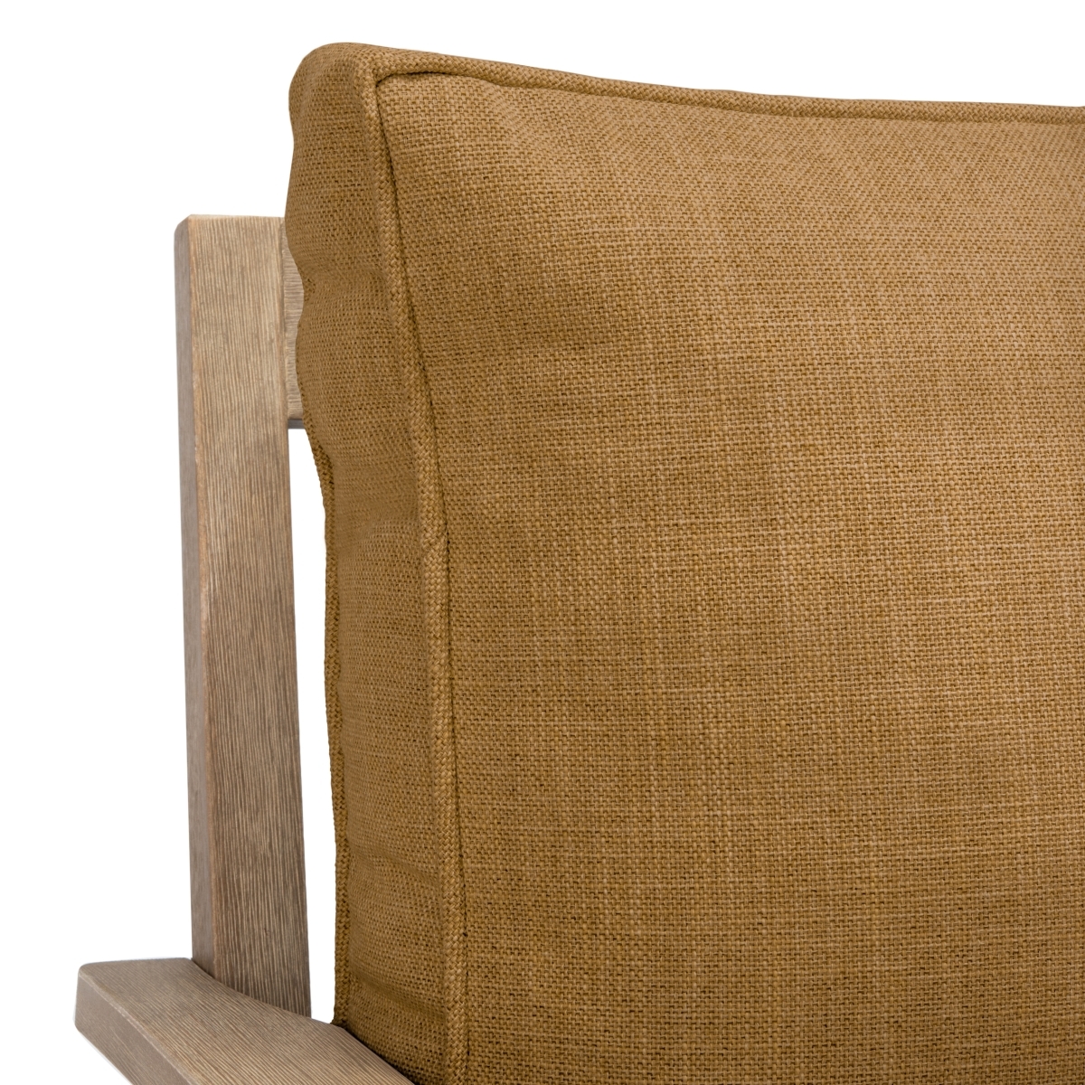 Martinique Wood Patio Sofa - Natural/Brown - Image 2