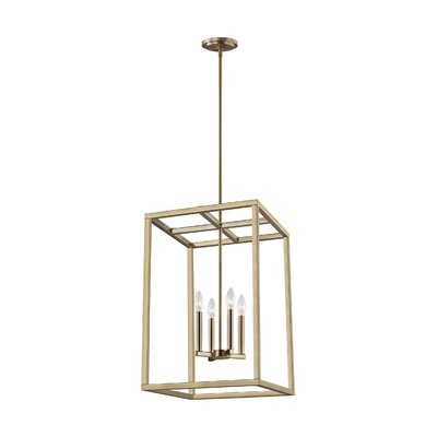 Kaydence 4-Light Candle Style Rectangle / Square Chandelier - Image 0