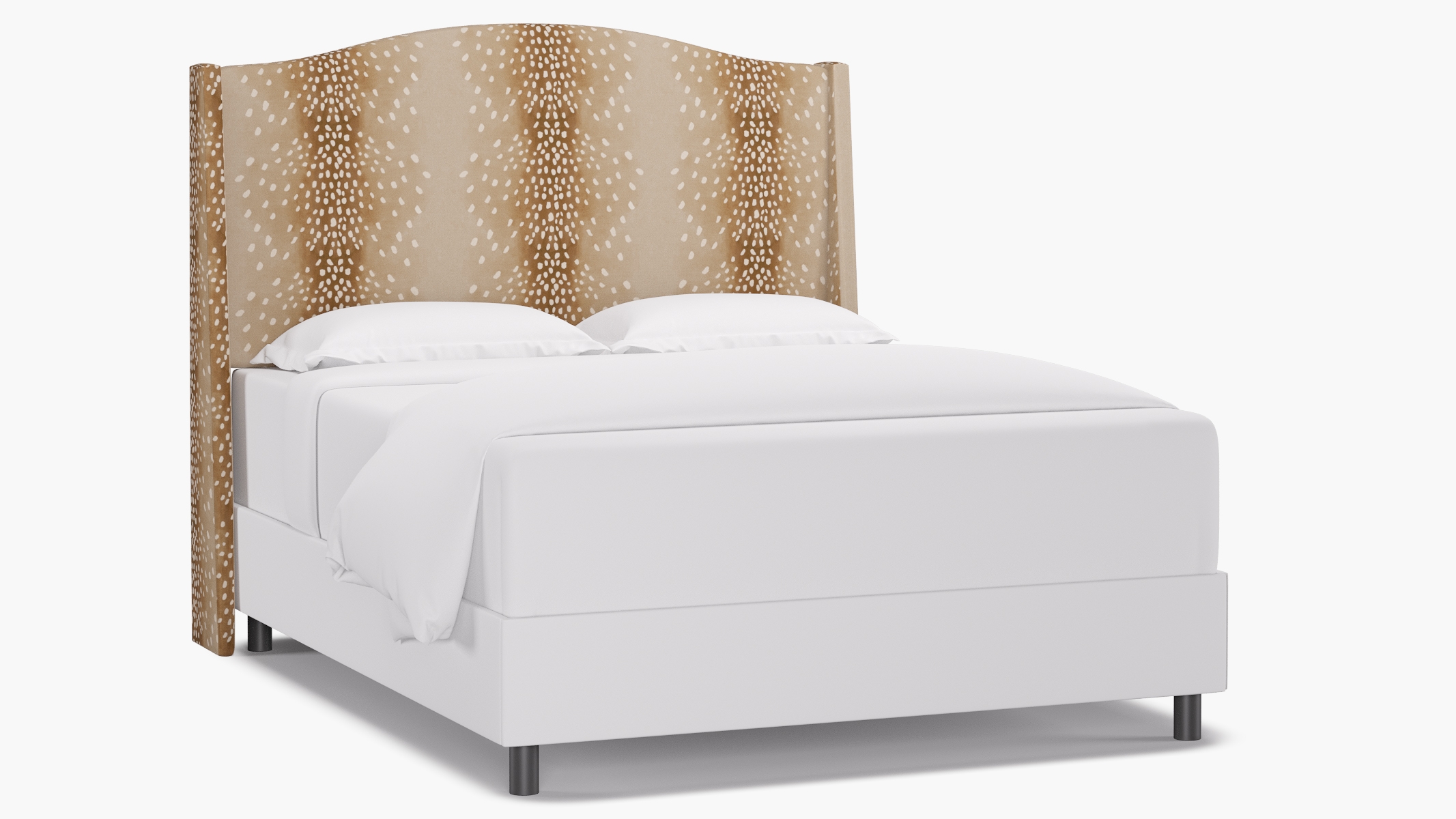 Classic Wingback Headboard, Fawn, Queen - Image 0