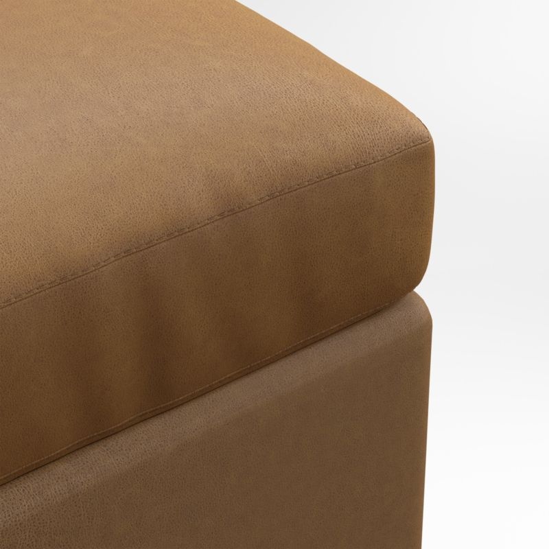 Lounge Classic 32" Leather Ottoman - Image 2