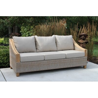 Carlton 78" Wide Patio Sofa with Cushions - Image 0