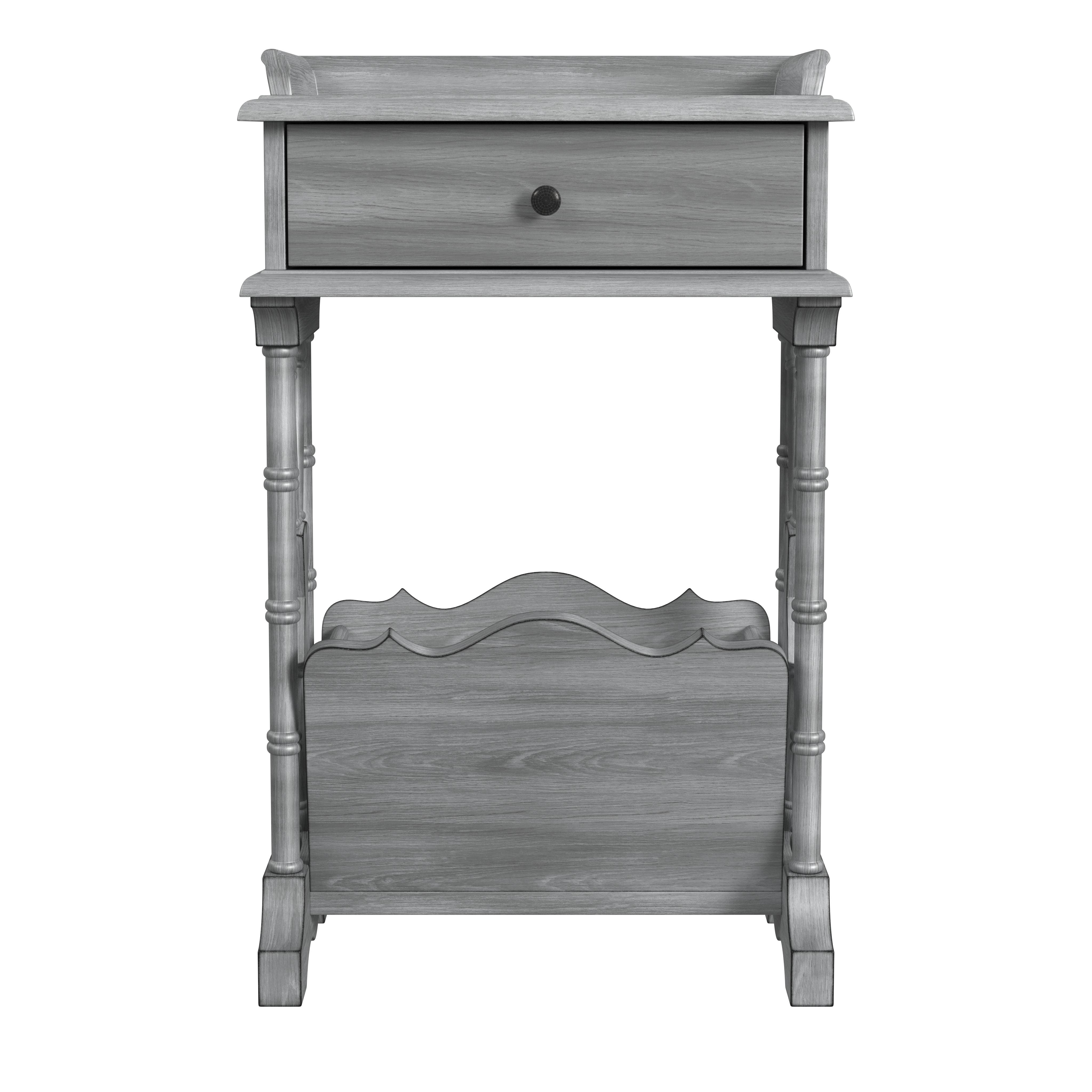 Cummings Powder Gray End Table - Image 2