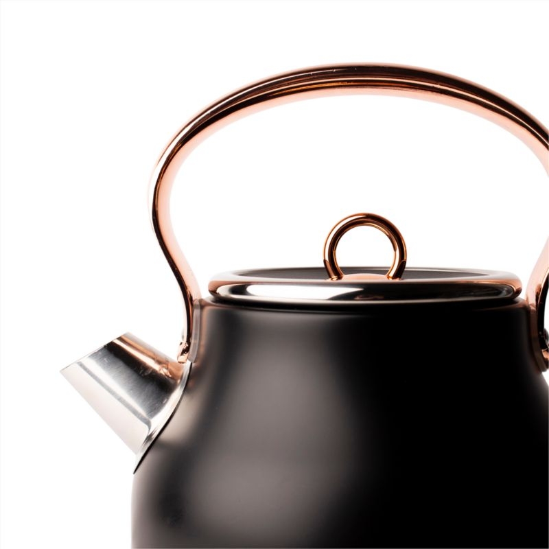 HADEN Heritage Black and Copper Electric Tea Kettle - Image 5