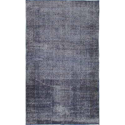 One-of-a-Kind Lorren Hand-Knotted Color Transition Dark Violet 4'9" x 8' Wool Area Rug - Image 0
