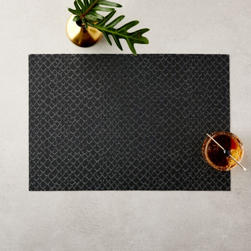 Boa Black Reversible Placemat - Image 1
