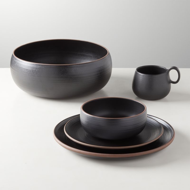 Madera Black Terracotta Salad Plate - Image 1
