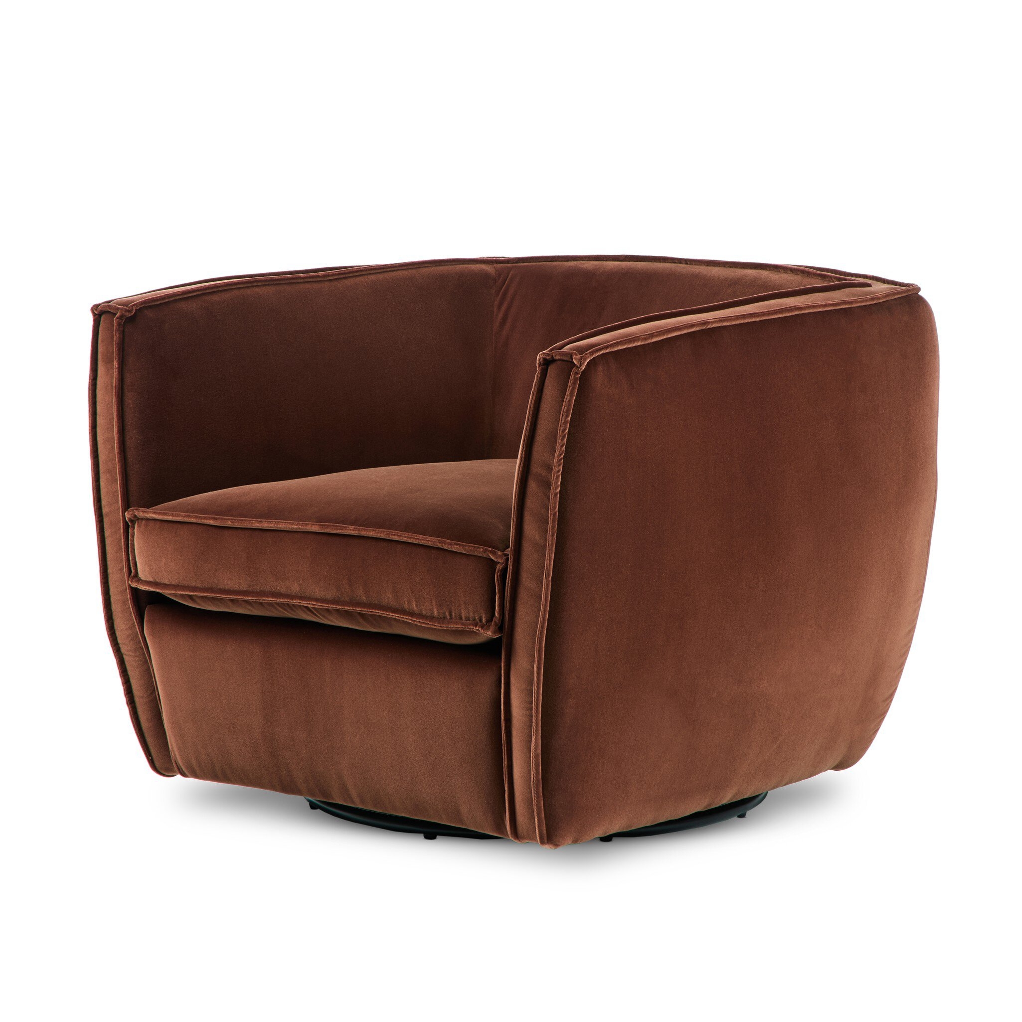 Rashi Swivel Chair - Surrey Auburn - Image 1