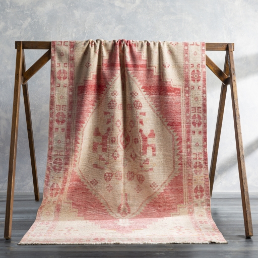 Antique One of a Kind  Indoor 4'10" x 9' Handmade Rug - Image 1