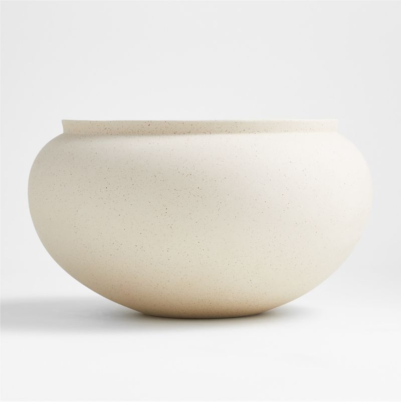Jimena Natural Ceramic Centerpiece Bowl - Image 2